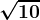 \large\boldsymbol{\sqrt{10}}