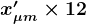 \large\boldsymbol{x'_{\mu m} \times 12}